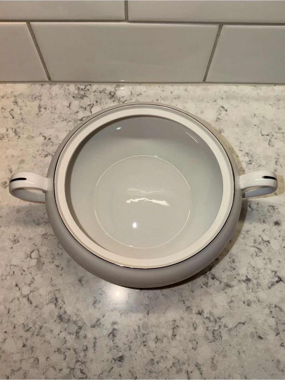 Grace Fine China Concerto Plate - Black on Ivory